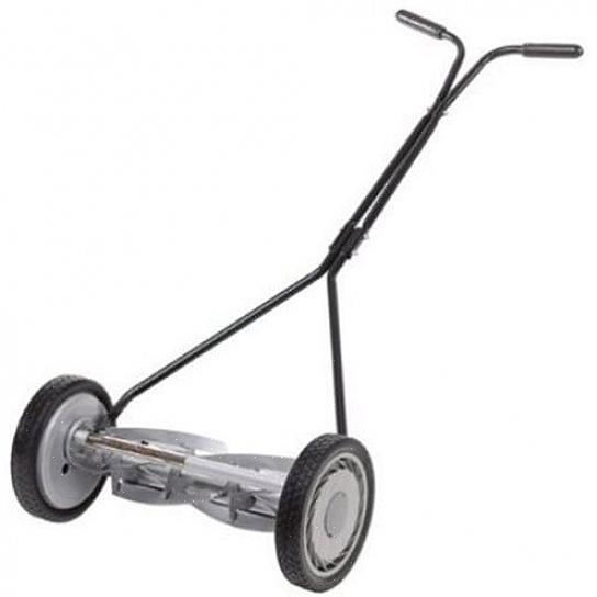 Bij dit type grasmaaier moet u zich echter inzetten om te maaien wanneer het gras klaar is