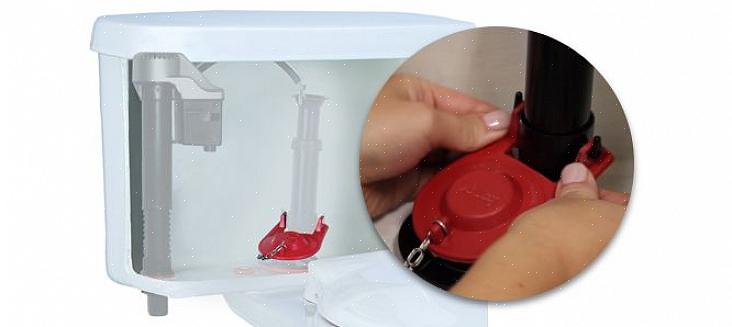 De tankbouten kunnen een tweede set moeren hebben die ze op de toilettank houden