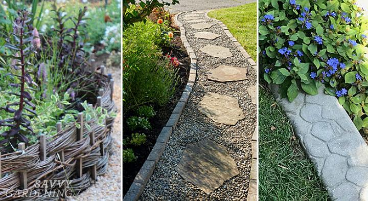Randplanten zijn planten die worden gebruikt om een goed gedefinieerde grens tussen kenmerken in uw tuin