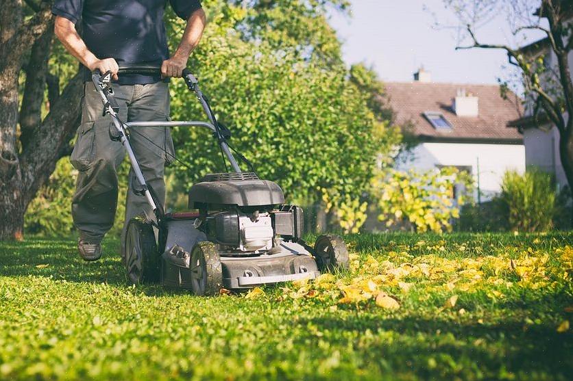 Het alternatief voor een mulchmaaier is een grasmaaier die wordt geleverd met een opvangzak om gemaaid gras