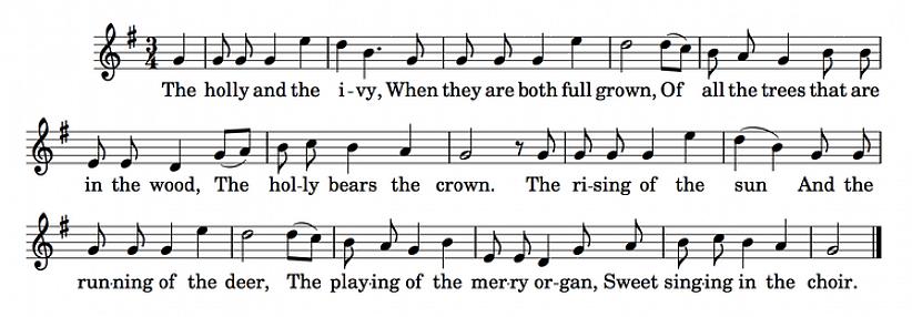 Het antwoord kan liggen in het feit dat "The Holly and the Ivy" is gebaseerd op oudere nummers