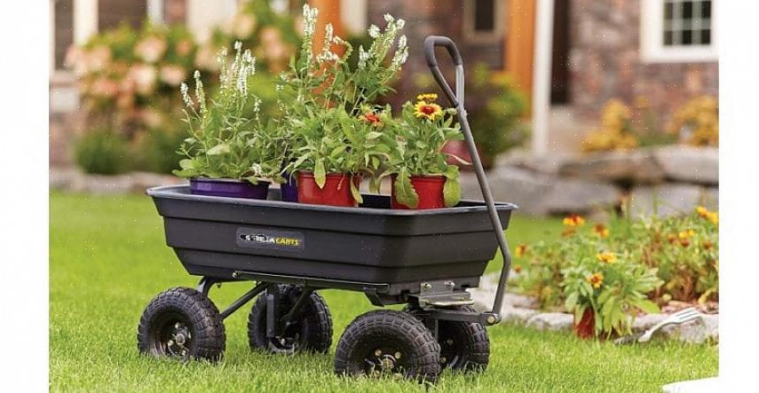 Denk aan de grootte van de kruiwagen of tuinwagen