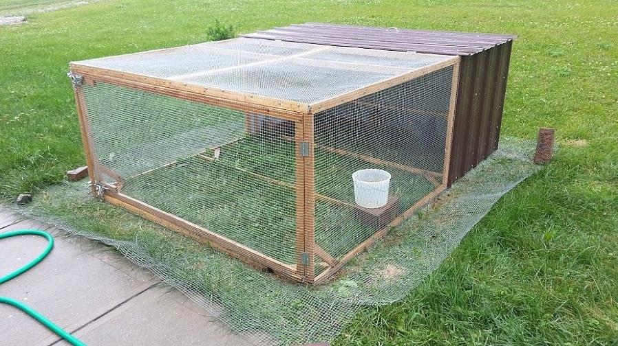 Overal waar je kippengaas zou gebruiken - raamgebieden voor ventilatie