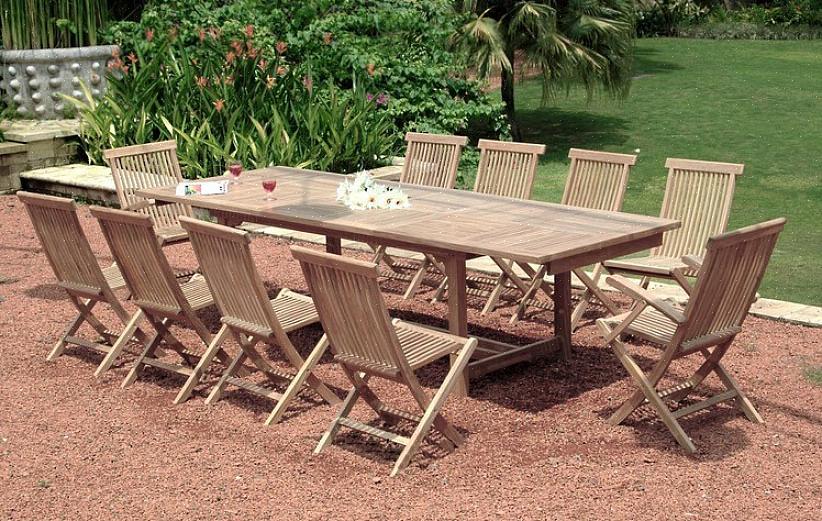 Als u houten tuinmeubelen koopt