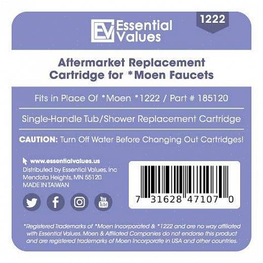 Maar je kunt generieke versies gebruiken die gemaakt zijn voor Moen-cartridges