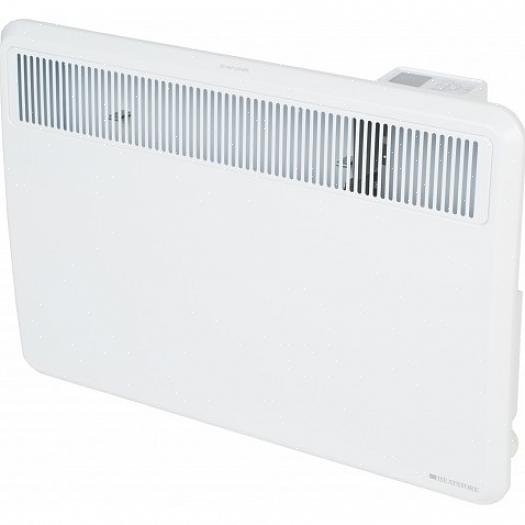 Aan de muur gemonteerde elektrische kachels zijn vast aangesloten op het elektrische systeem van uw huis