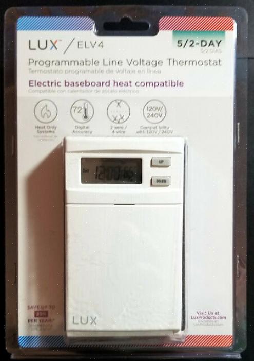 Bij tweepolige thermostaten zijn beide hete draden die de thermostaatkast binnenkomen